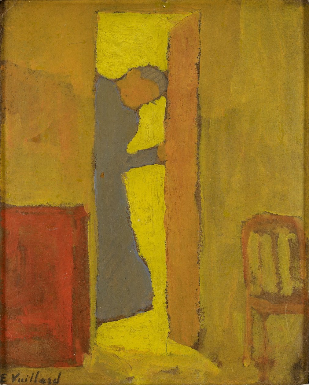 Taiteilijan äiti avaa oven tekijältä Edouard Vuillard