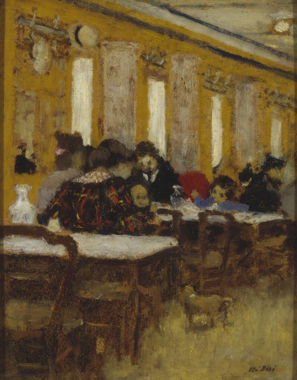 Pieni ravintola, n. 1900-1901 tekijältä Edouard Vuillard