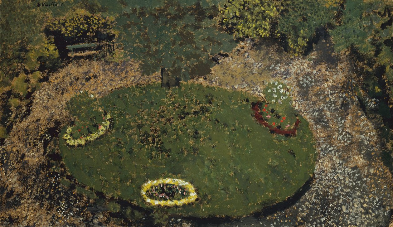 Pyöreä nurmikko tekijältä Edouard Vuillard