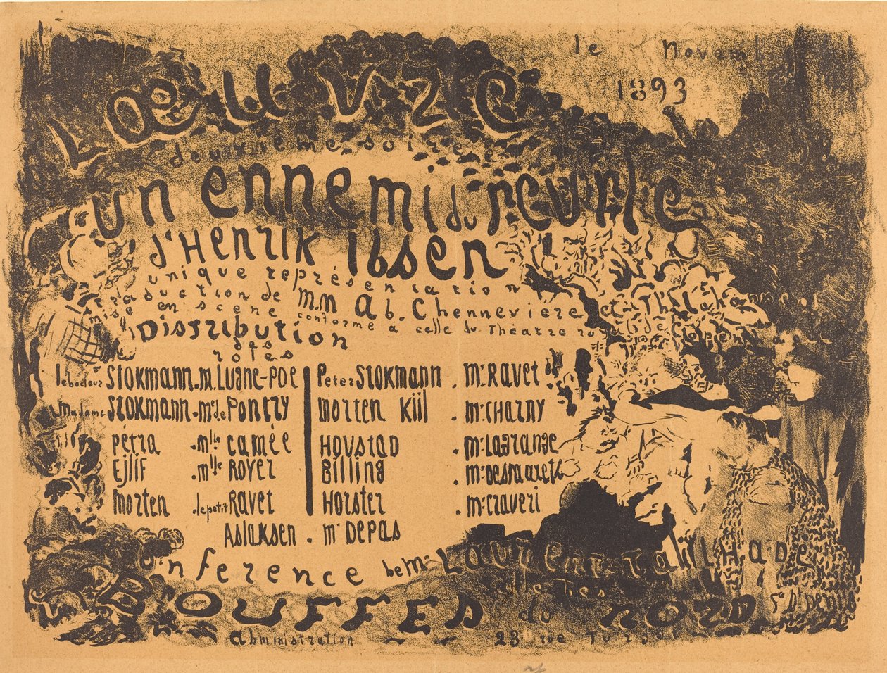 Kansan vihollinen, 1893. tekijältä Edouard Vuillard