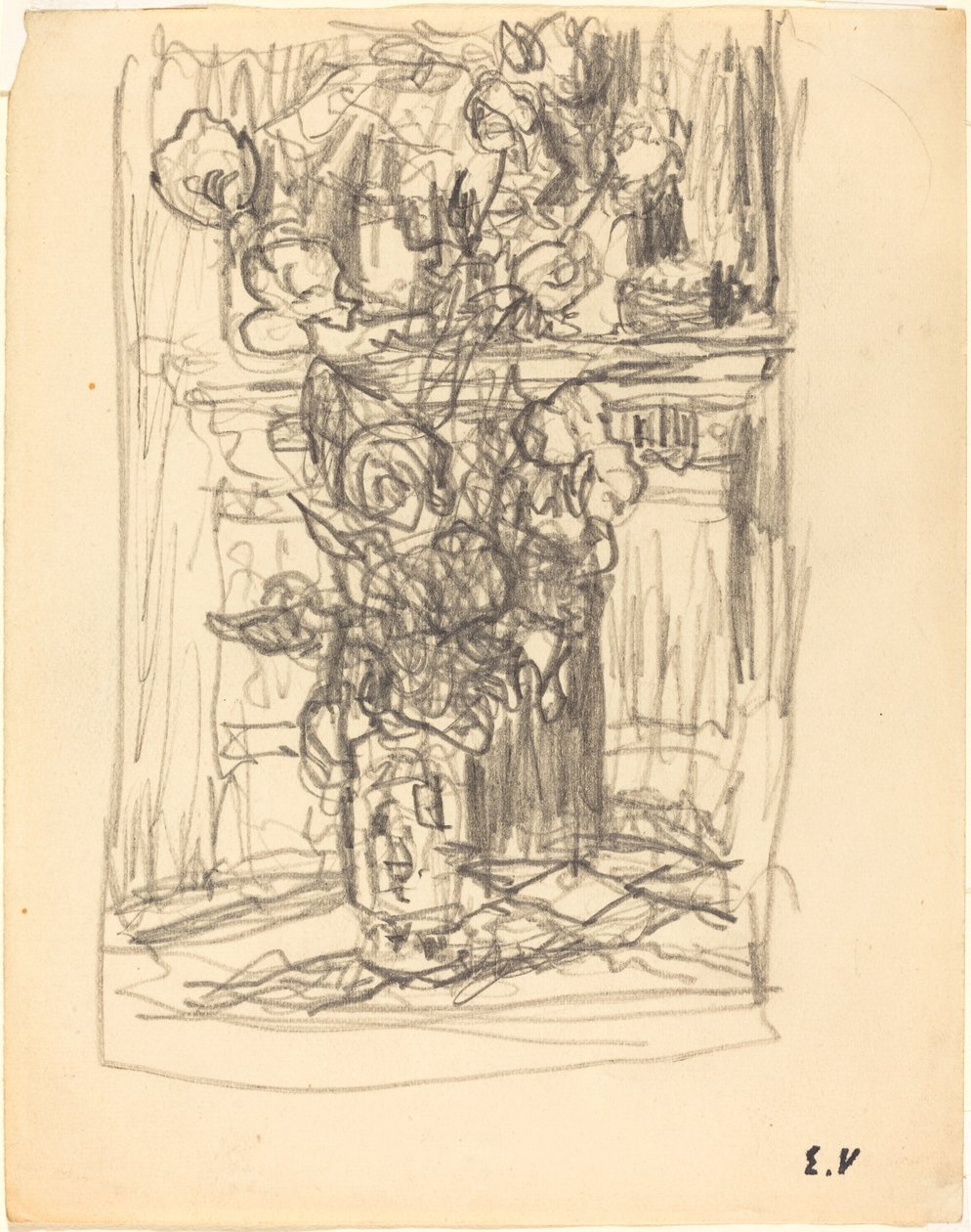 Kukkamaljakko, 19001901. tekijältä Edouard Vuillard