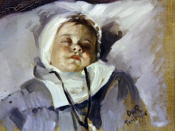 Nukkuva lapsi tekijältä Henry Charles Fehr