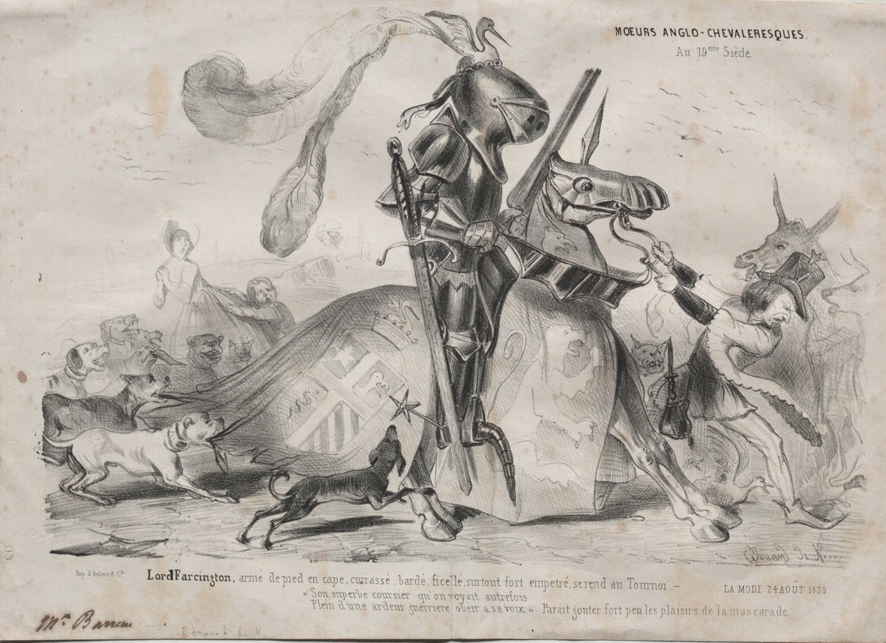 Anglo-ritarilliset tavat, 1839. tekijältä Edouard de N___