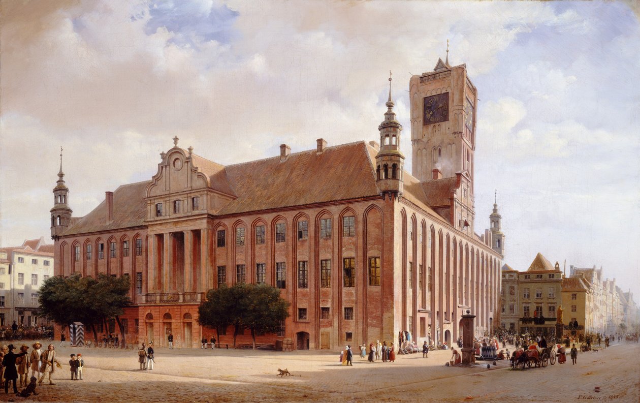 Kaupungintalo Thornissa, 1848. tekijältä Eduard Gaertner