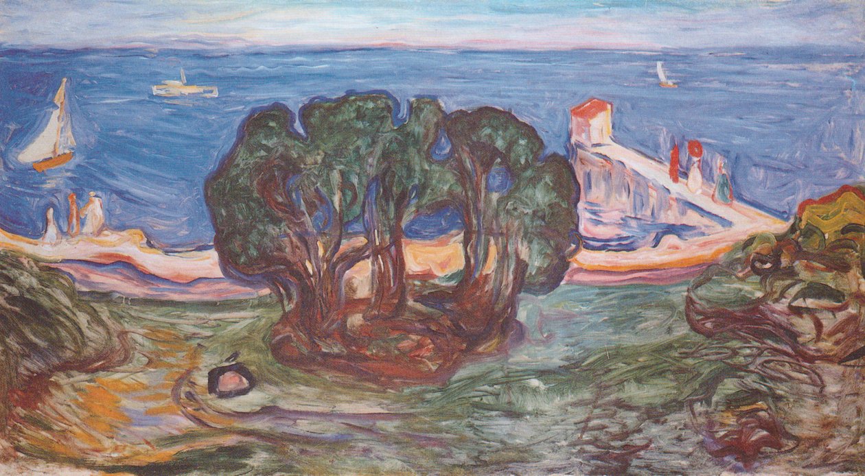 Bäume am Meer tekijältä Edvard Munch