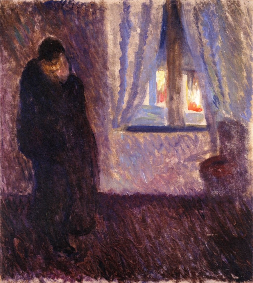 Suukko ikkunan äärellä tekijältä Edvard Munch