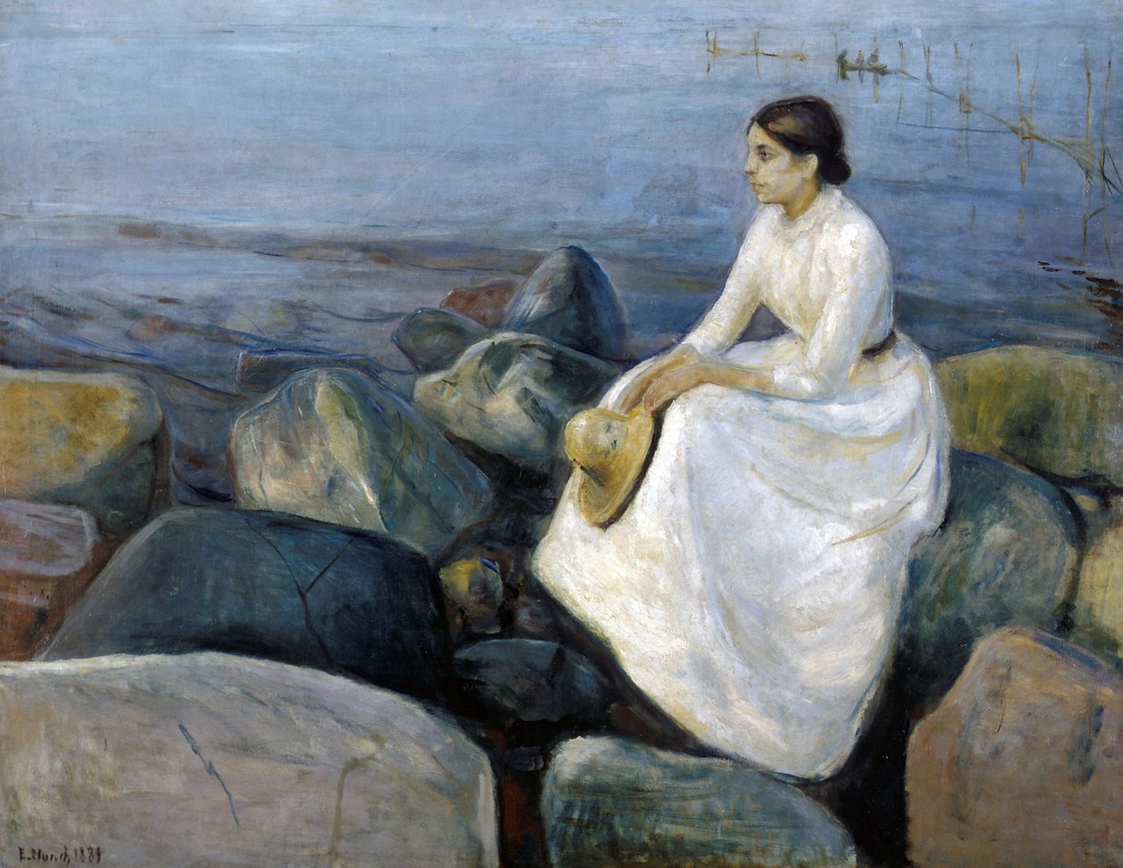 Kesäyö, Inger rannalla tekijältä Edvard Munch