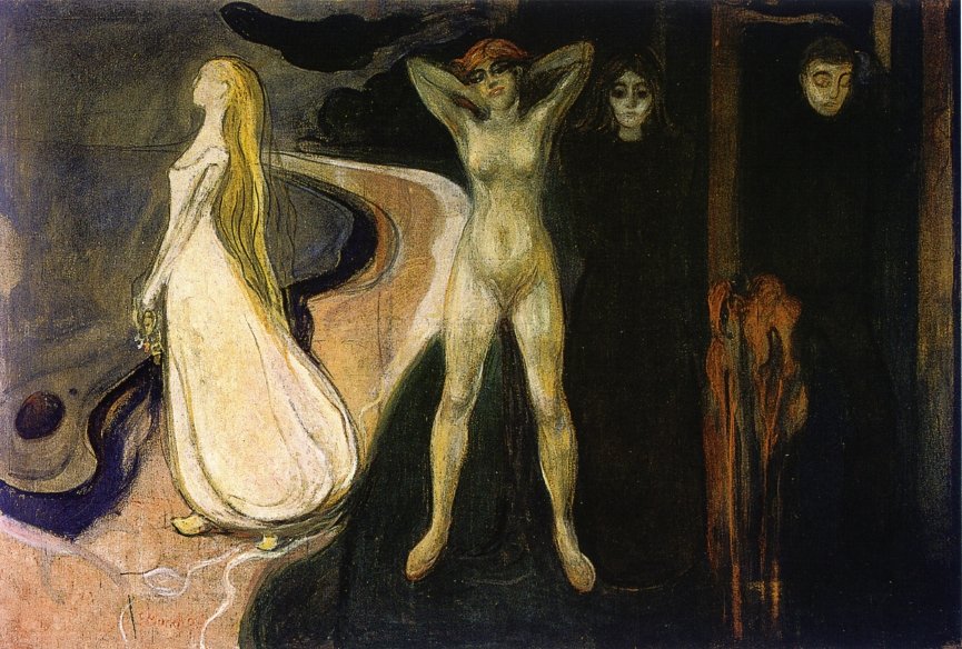 Nainen kolmessa vaiheessa tekijältä Edvard Munch