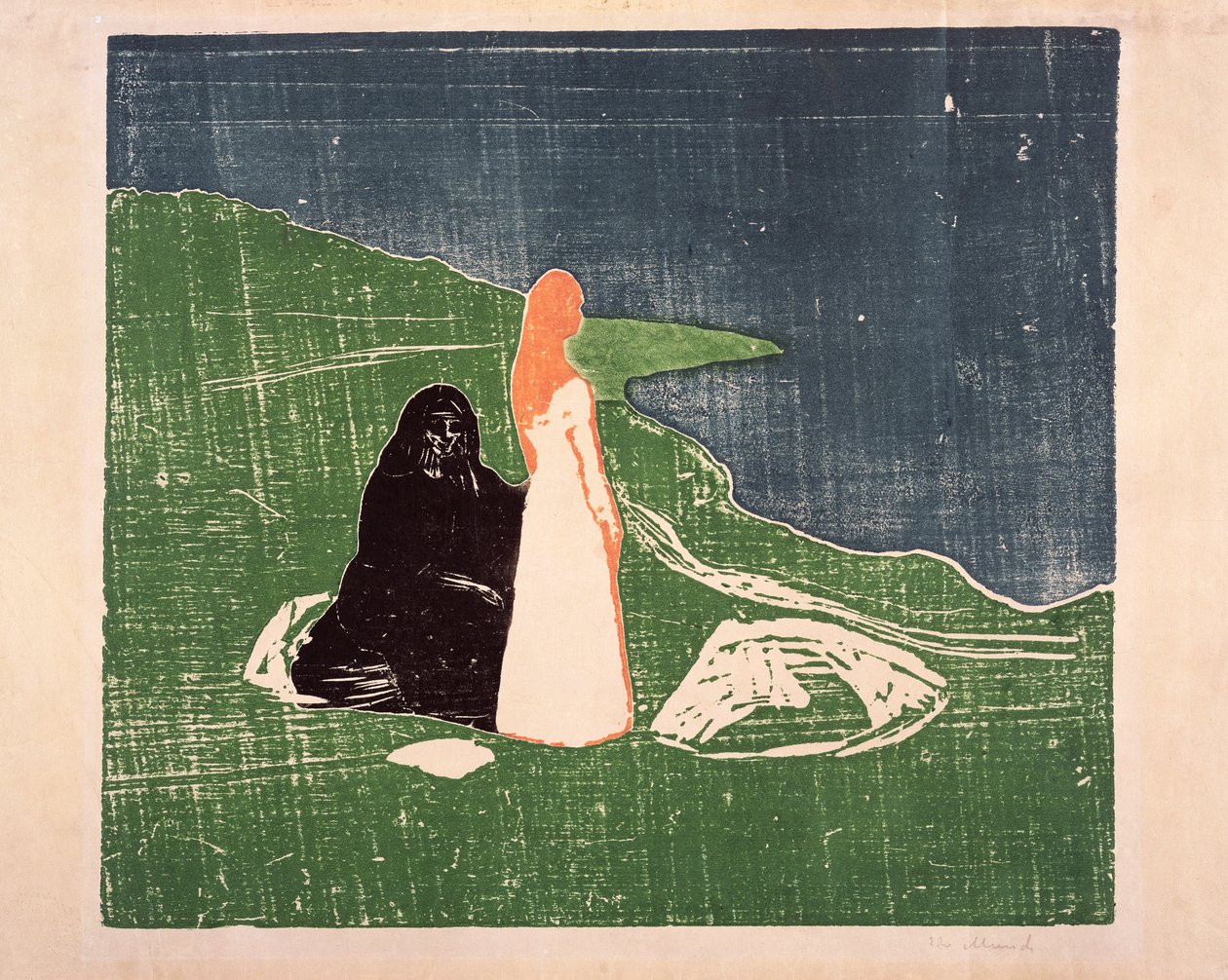 Kaksi naista rannalla, 1898 tekijältä Edvard Munch