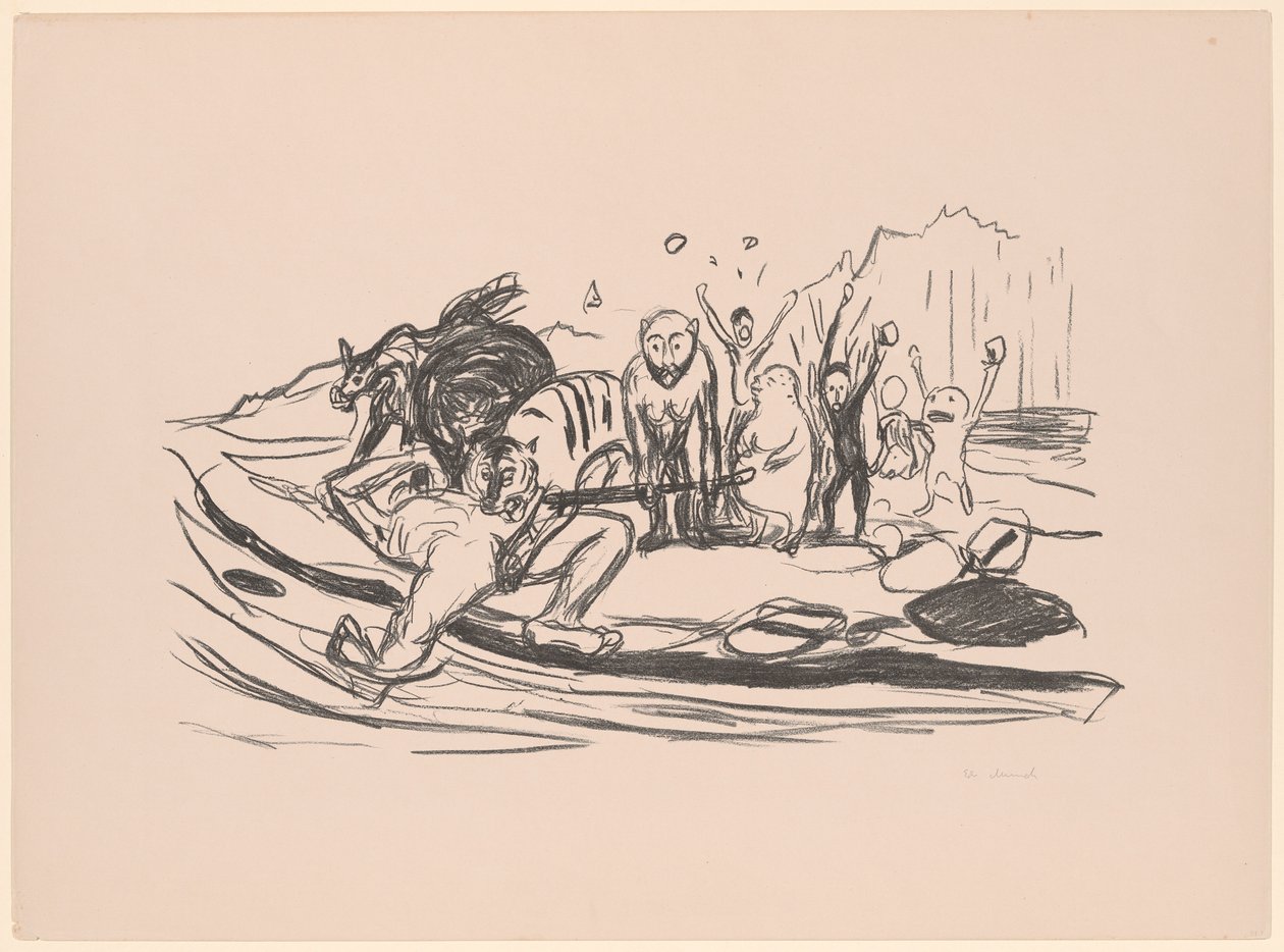 Alphan kuolema tekijältä Edvard Munch