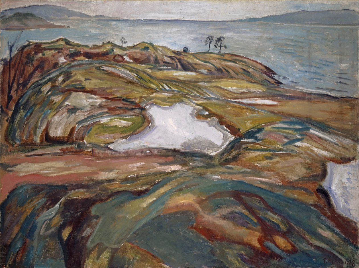 Rannikkomaisema, 1918. tekijältä Edvard Munch