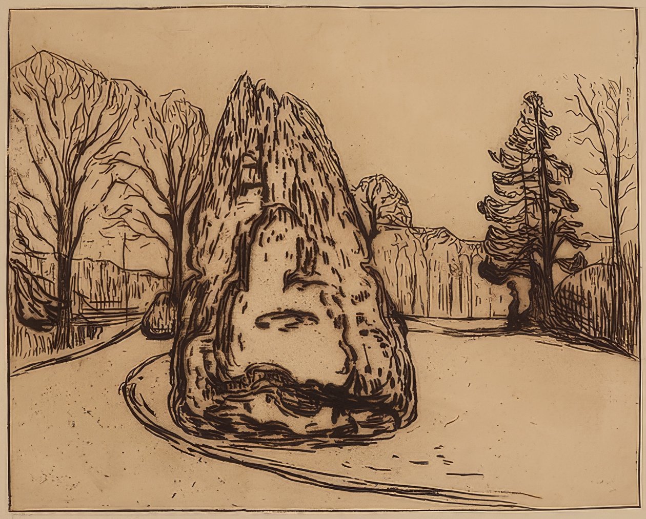 Puutarha. 1902 tekijältä Edvard Munch