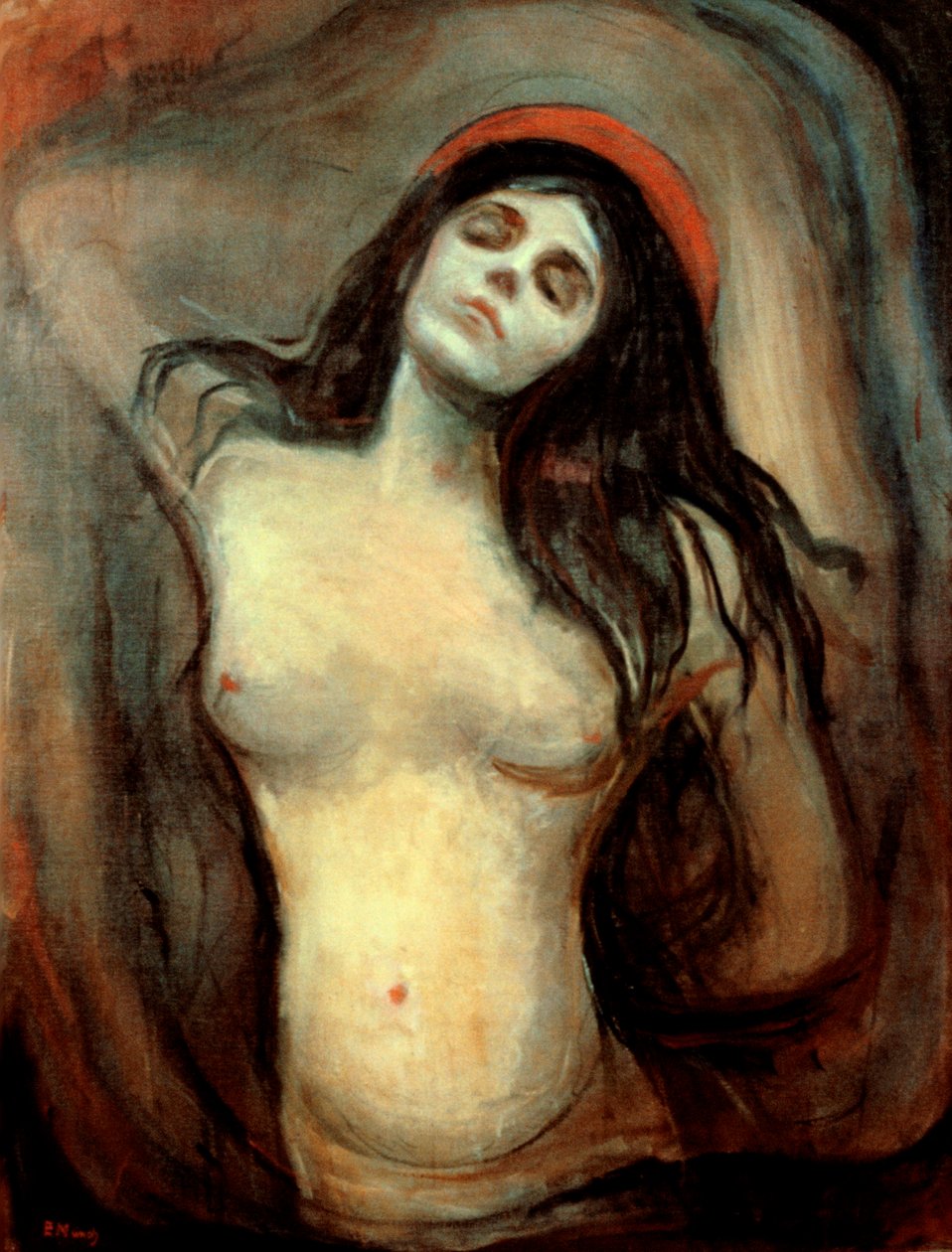 Madonna, 1894-1895 tekijältä Edvard Munch