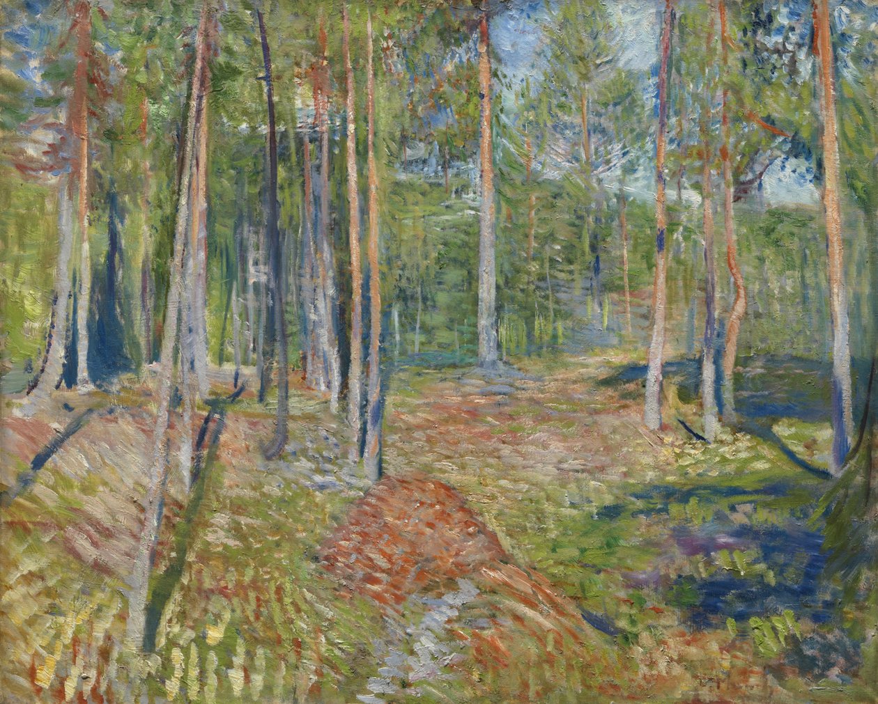 Mäntymetsä, 1891-1892 tekijältä Edvard Munch