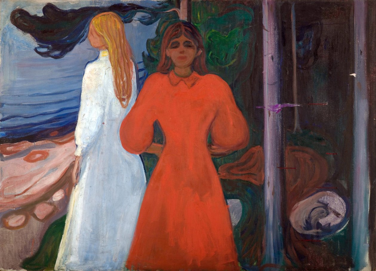 punainen ja valkoinen tekijältä Edvard Munch