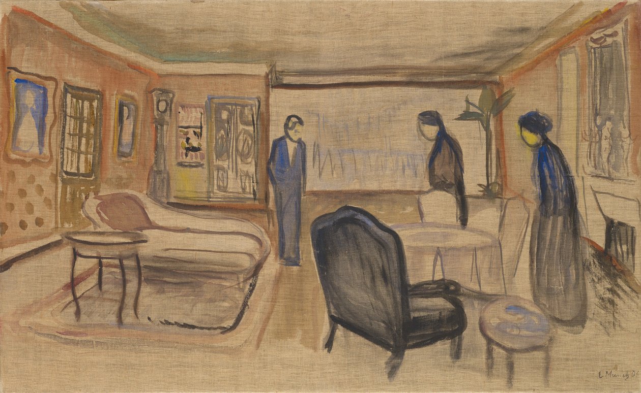 Kohtaus Ibsenin "Aaveista", 1906 tekijältä Edvard Munch