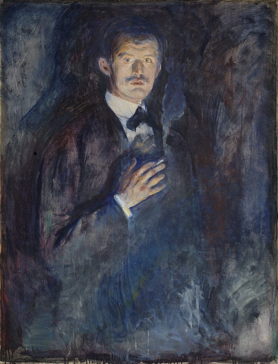 Omakuva savukkeella tekijältä Edvard Munch