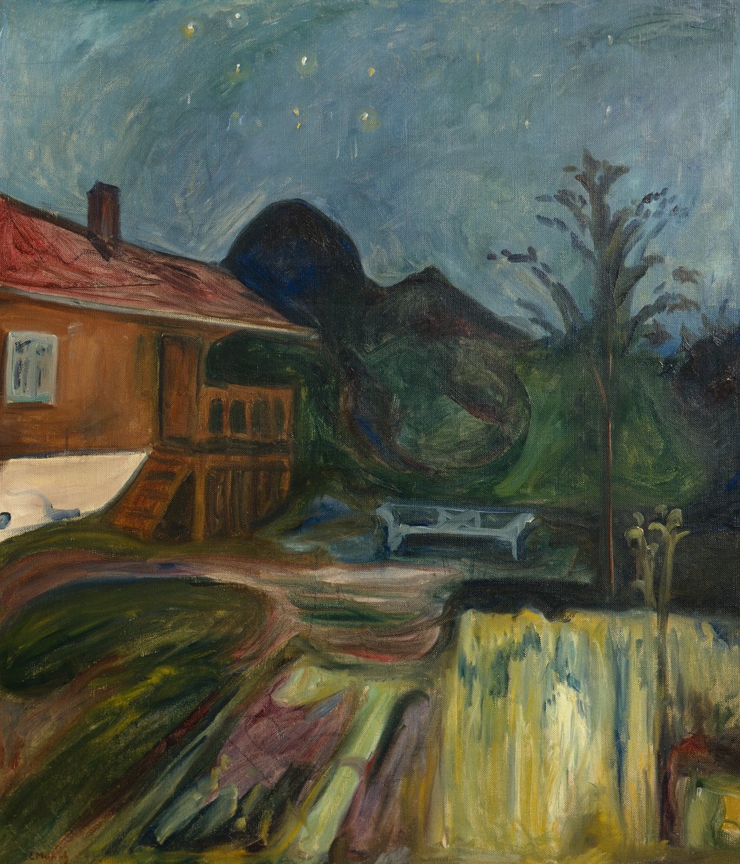 Kesäyö Åsgårdstrandissa tekijältä Edvard Munch