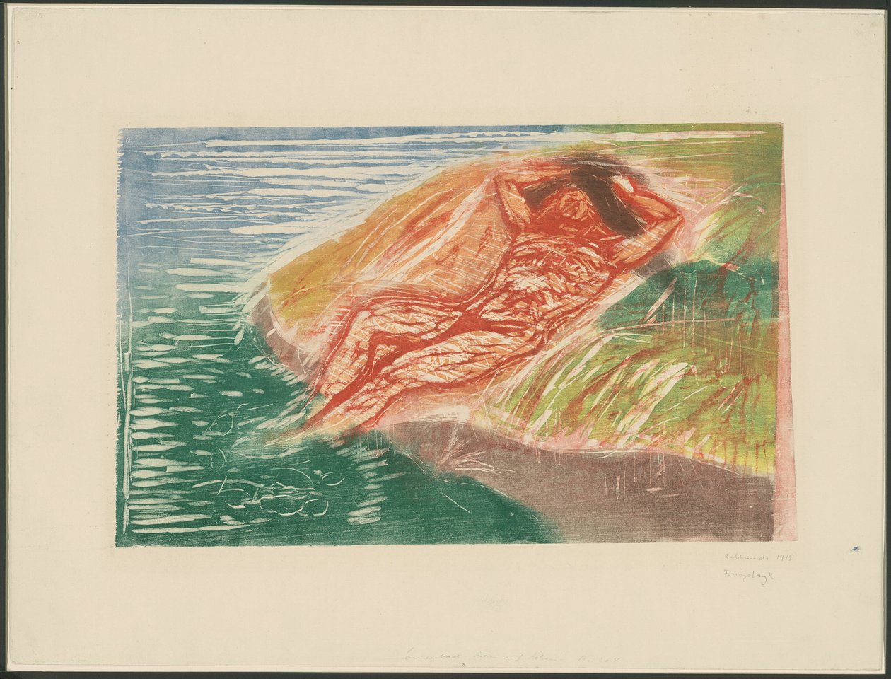Auringonotto I tekijältä Edvard Munch