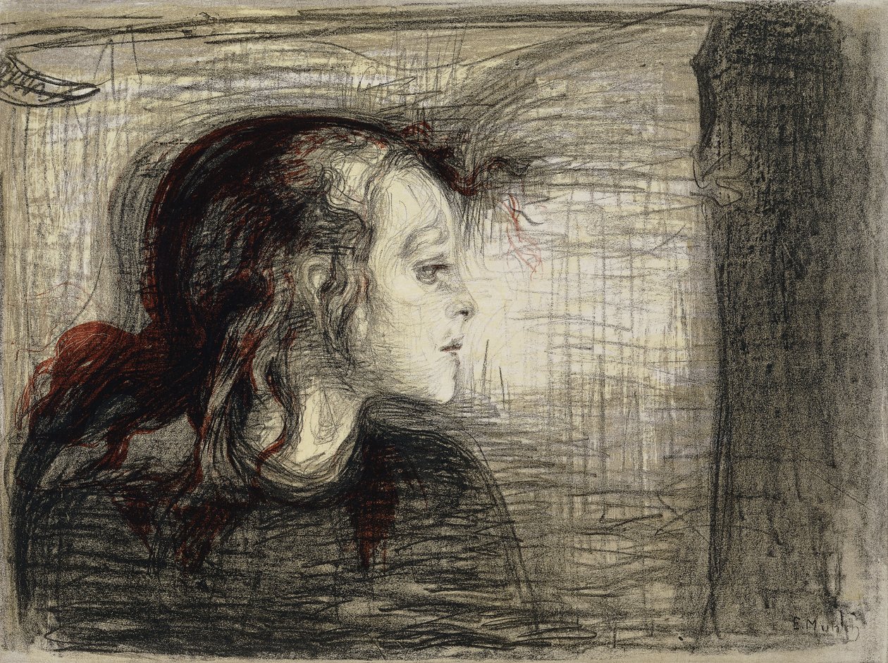 Sairas tyttö; Sairas tyttö tekijältä Edvard Munch
