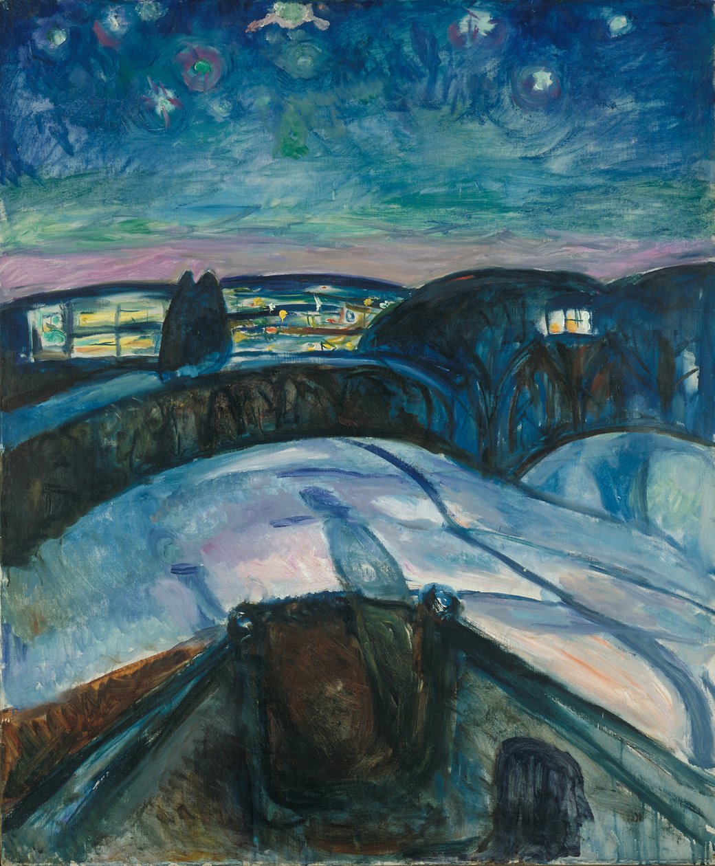 Tähtikirkas yö tekijältä Edvard Munch