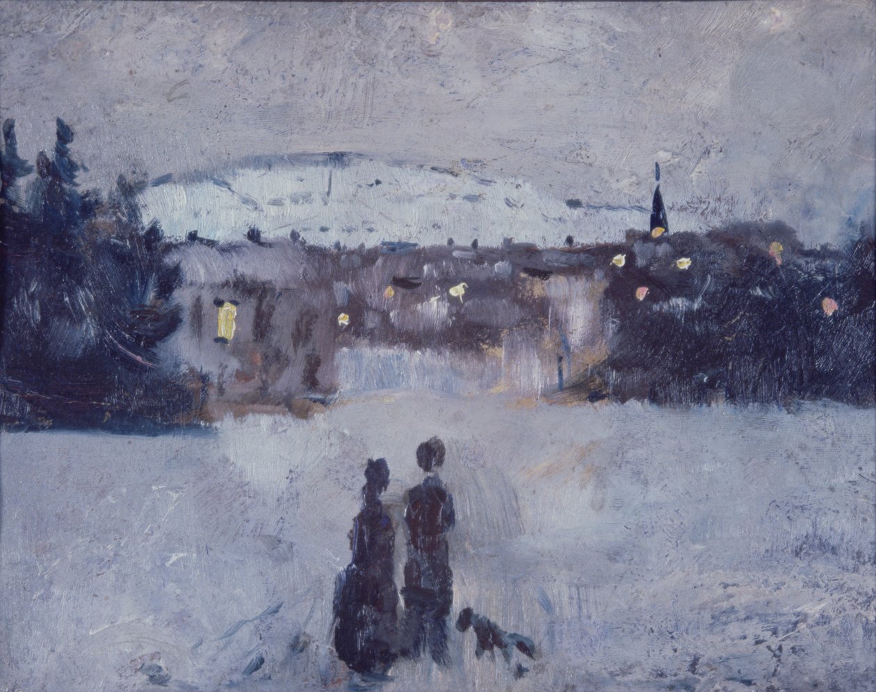 Talvimaisema hämärässä tekijältä Edvard Munch