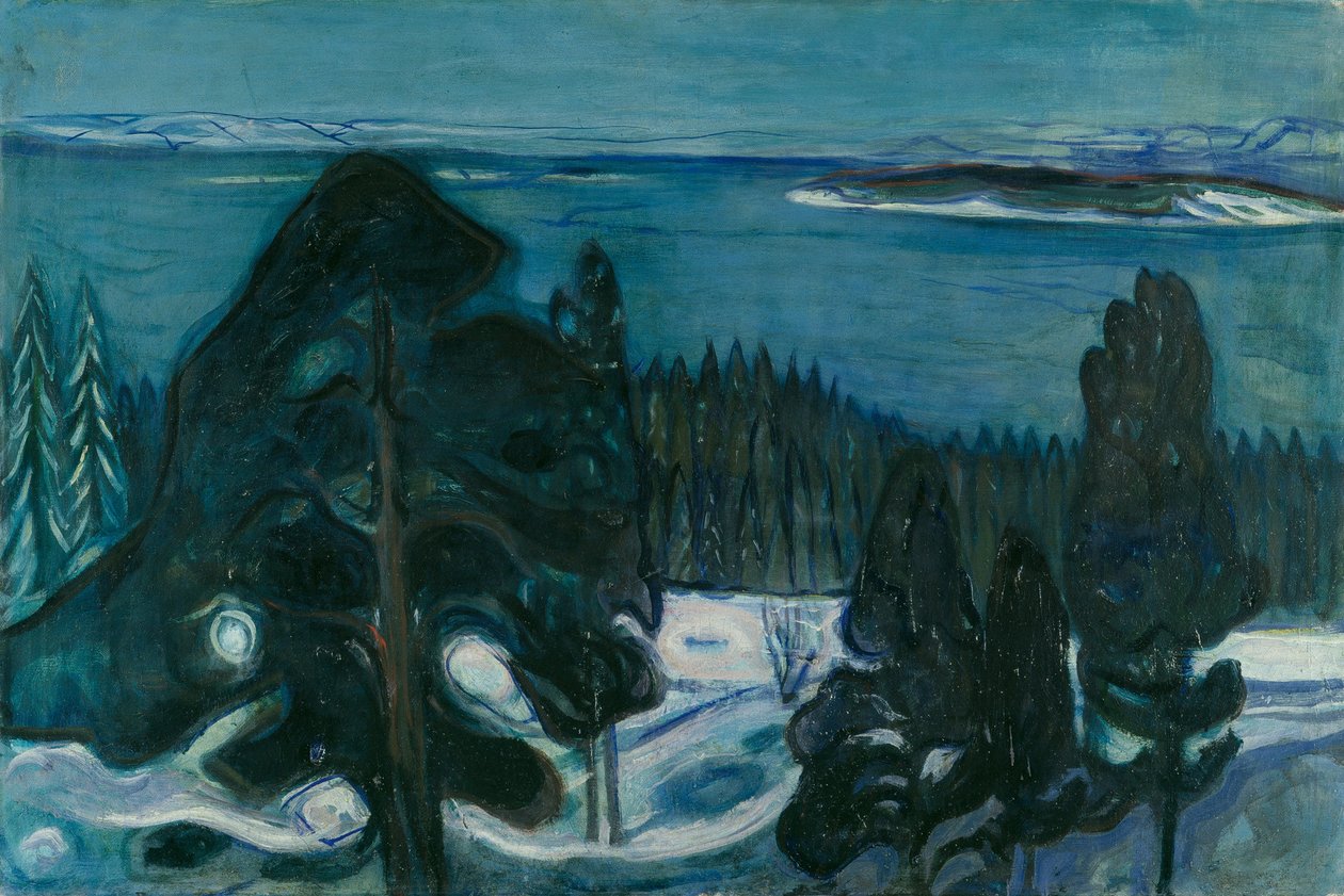 Talvi yö tekijältä Edvard Munch