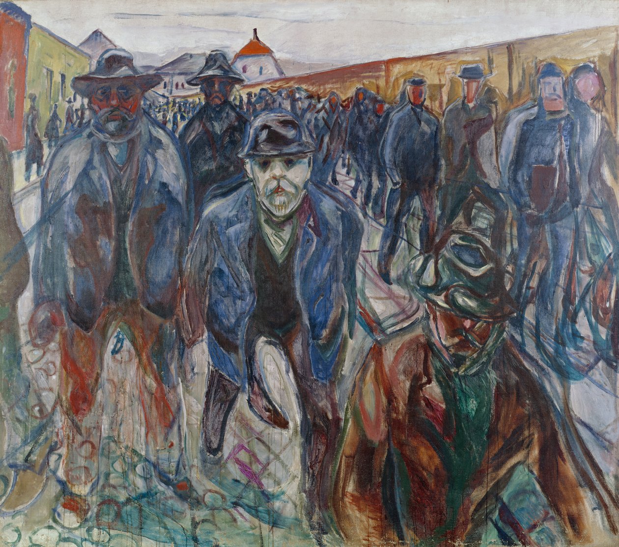 Työntekijät matkalla kotiin tekijältä Edvard Munch