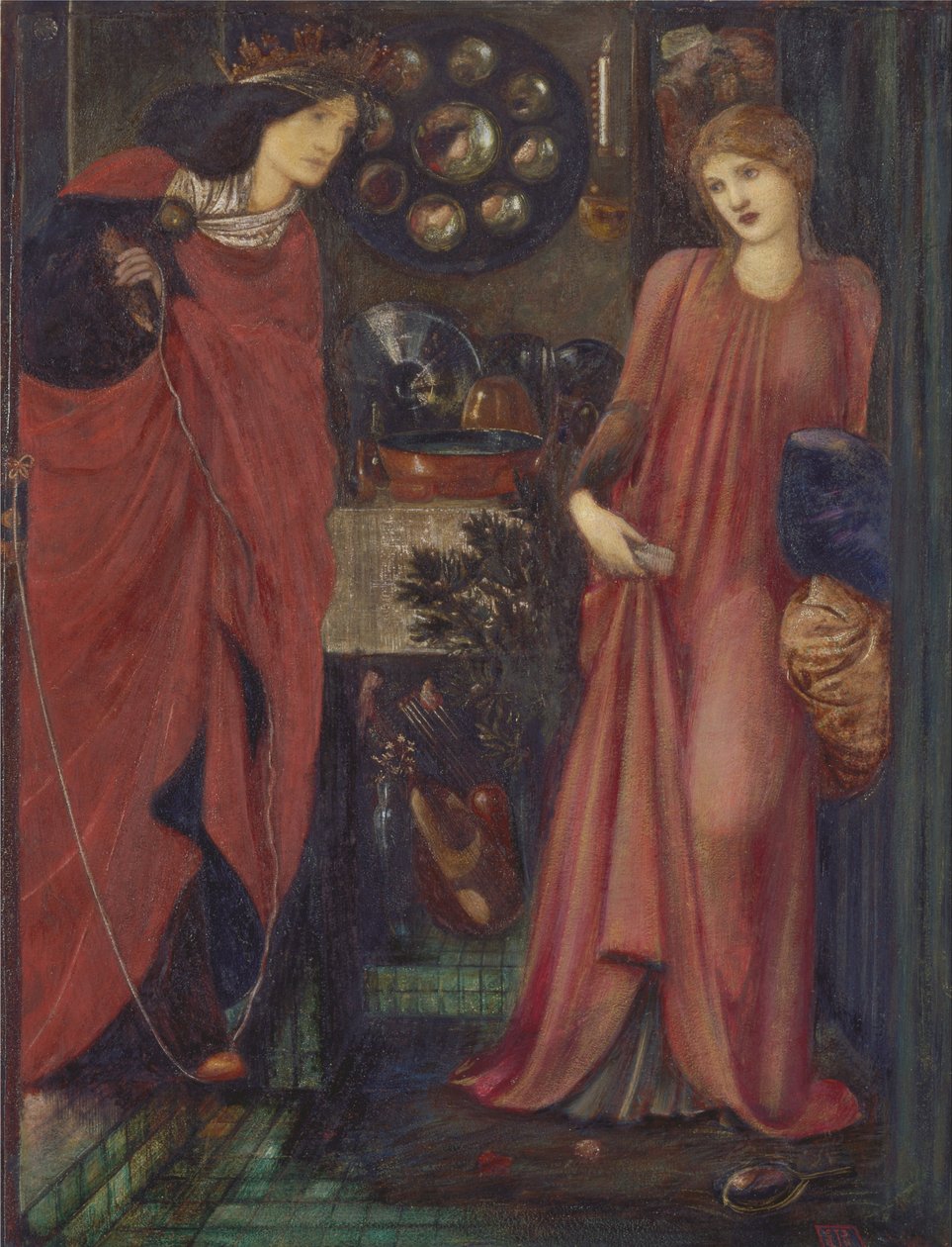 Fair Rosamund ja kuningatar Eleanor tekijältä Edward Burne Jones