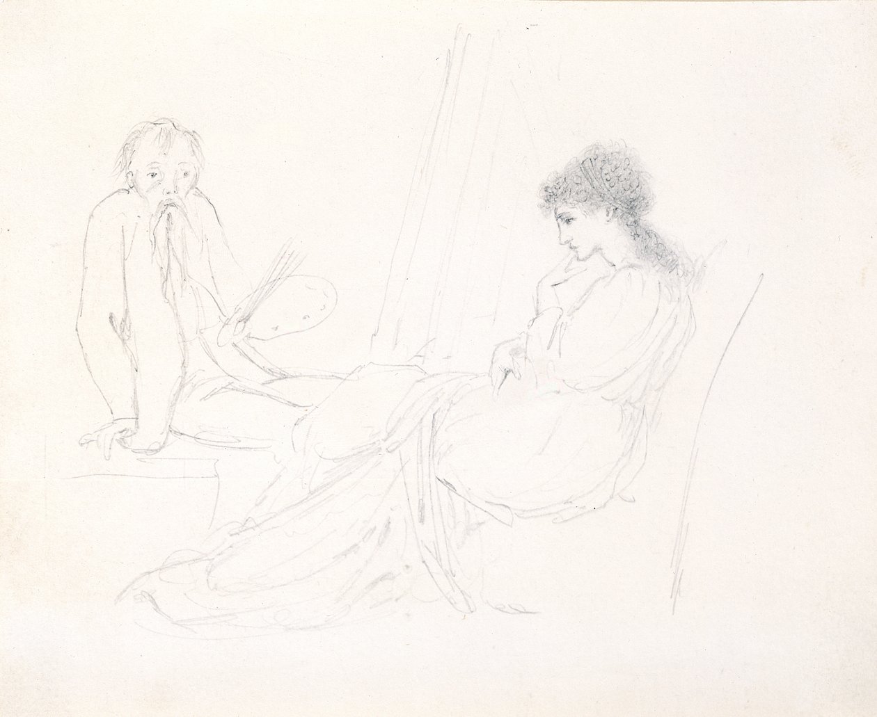 Taiteilija ja Maria tekijältä Edward Burne Jones