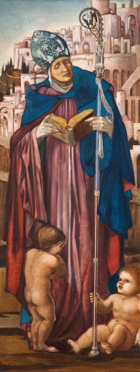 Pyhä Nikolaus, n. 1870-1898 tekijältä Edward Burne Jones
