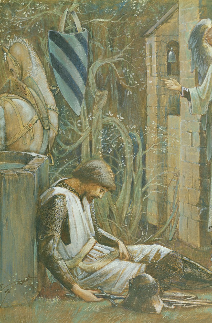 Sir Lancelotin guassin epäonnistuminen numeron 356921 paperilla tekijältä Edward Burne Jones