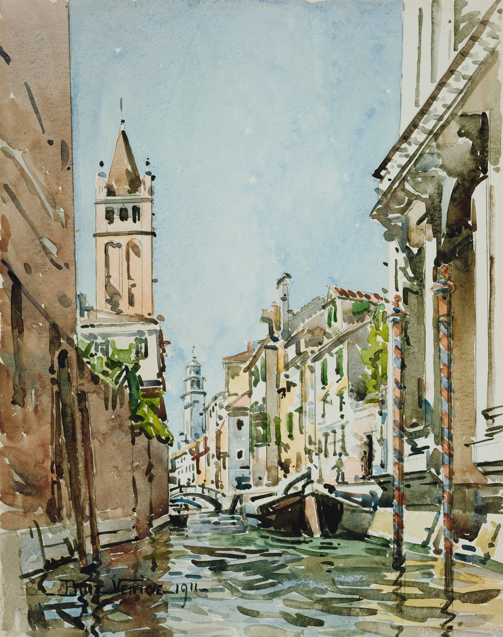 Rio di San Barnaba, Venetsia tekijältä Edward Darley Boit