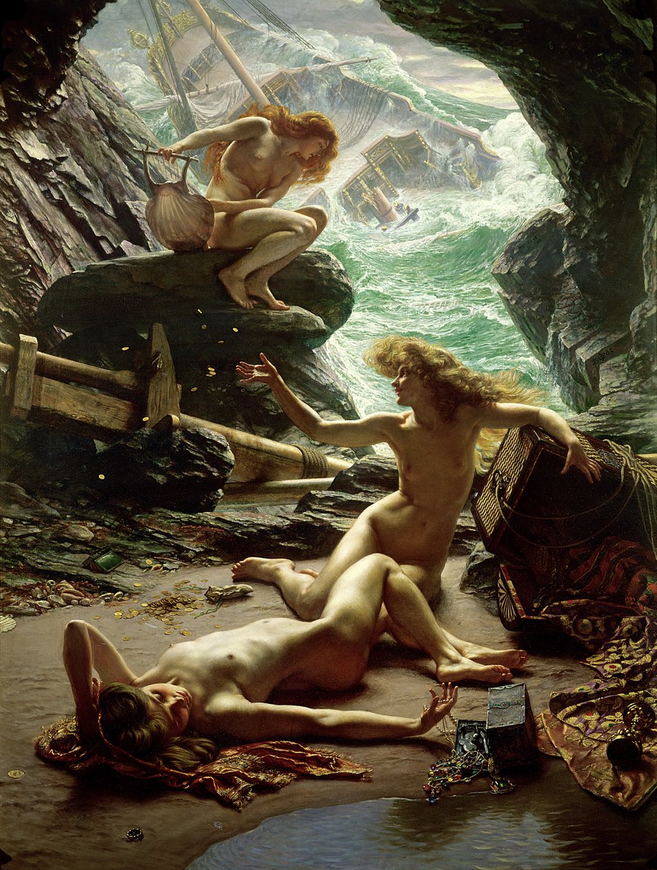 Myrskynymfien luola, 1903 tekijältä Edward John Poynter