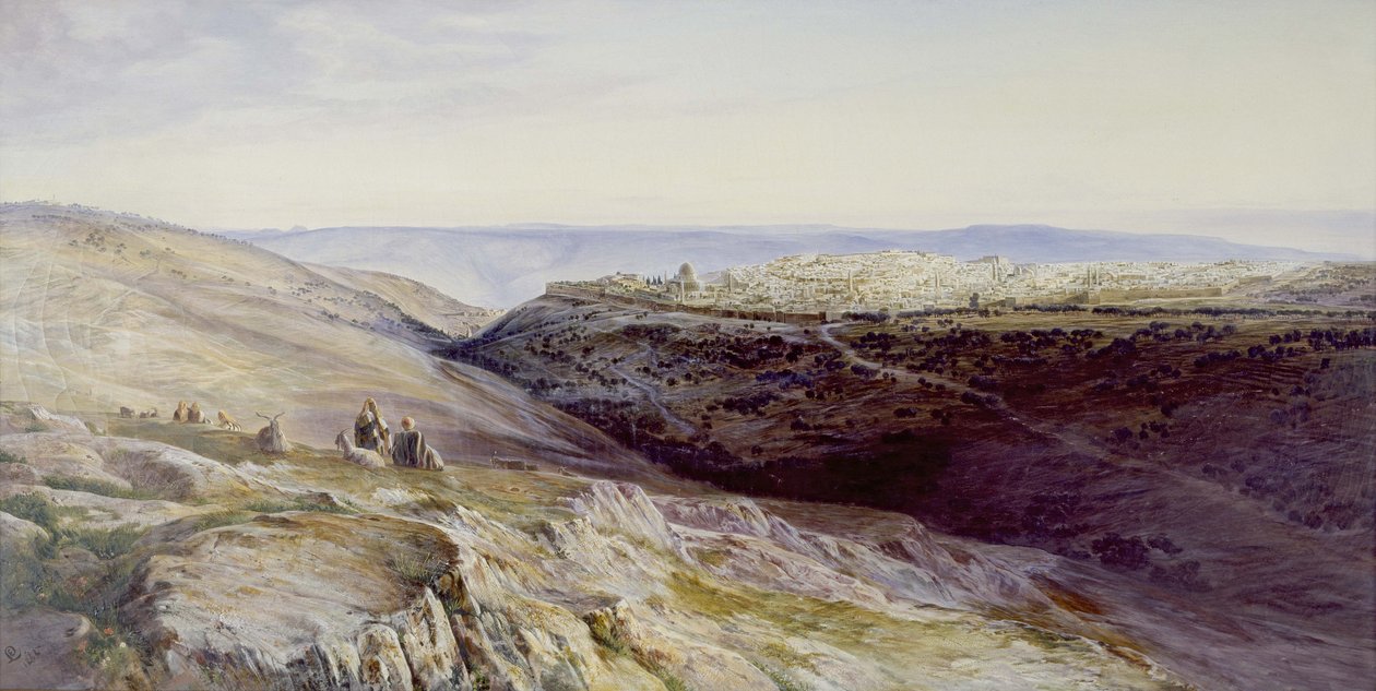Jerusalem, 1865 tekijältä Edward Lear