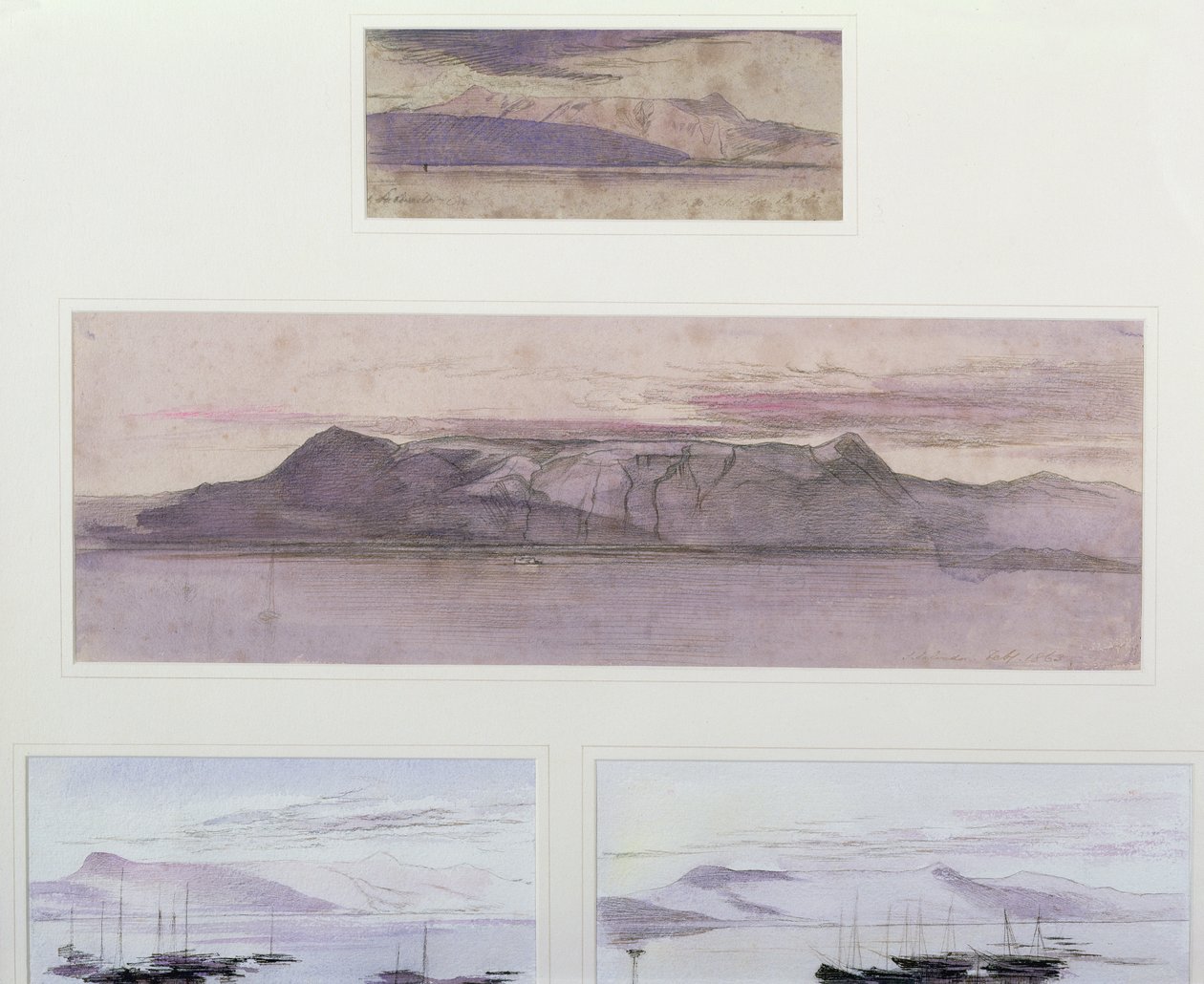 S. Salvador, Korfu, 1862 (kynä, muste ja tussi) tekijältä Edward Lear
