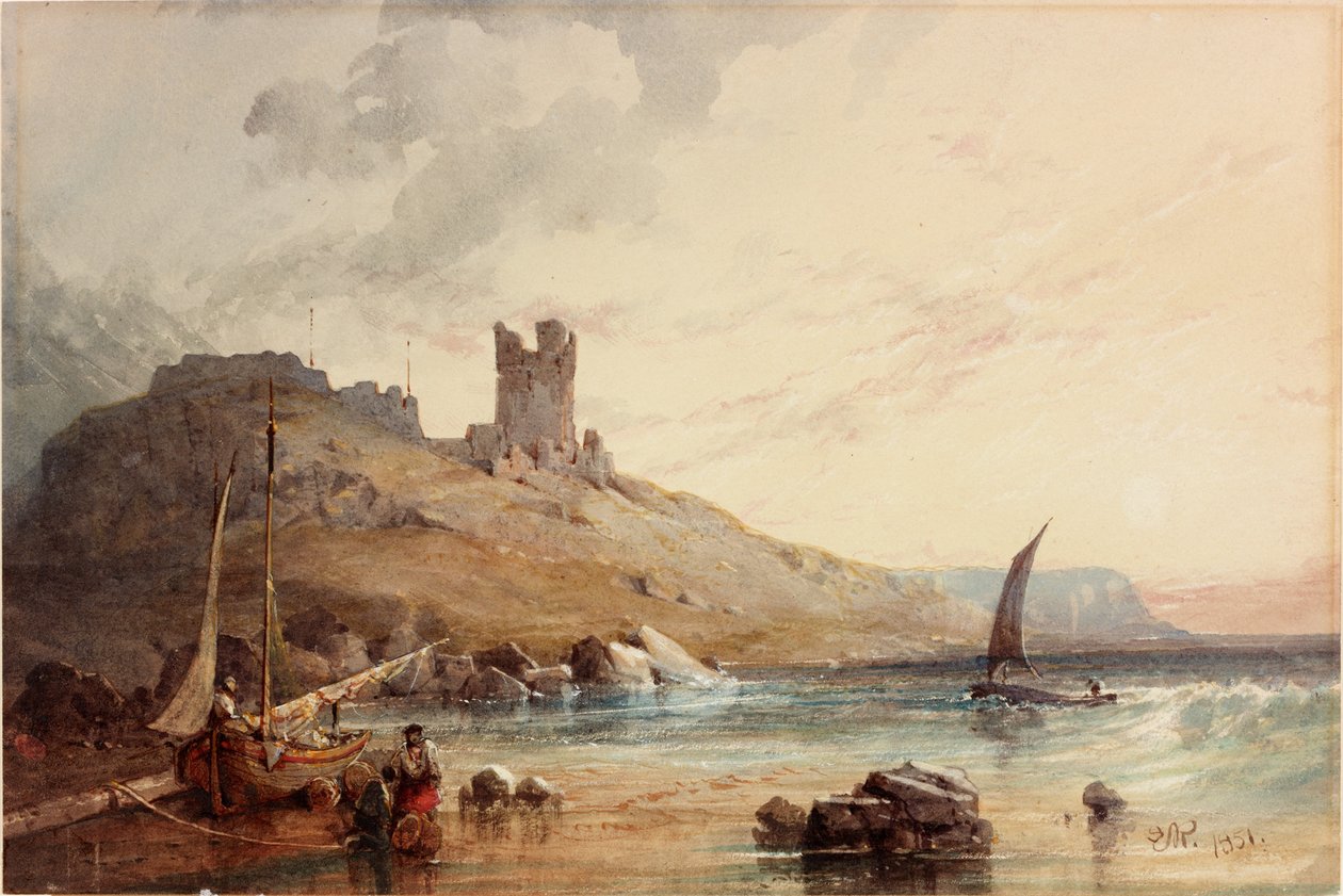Dunstanburghin linna (vartalon väri) tekijältä Edward Richardson