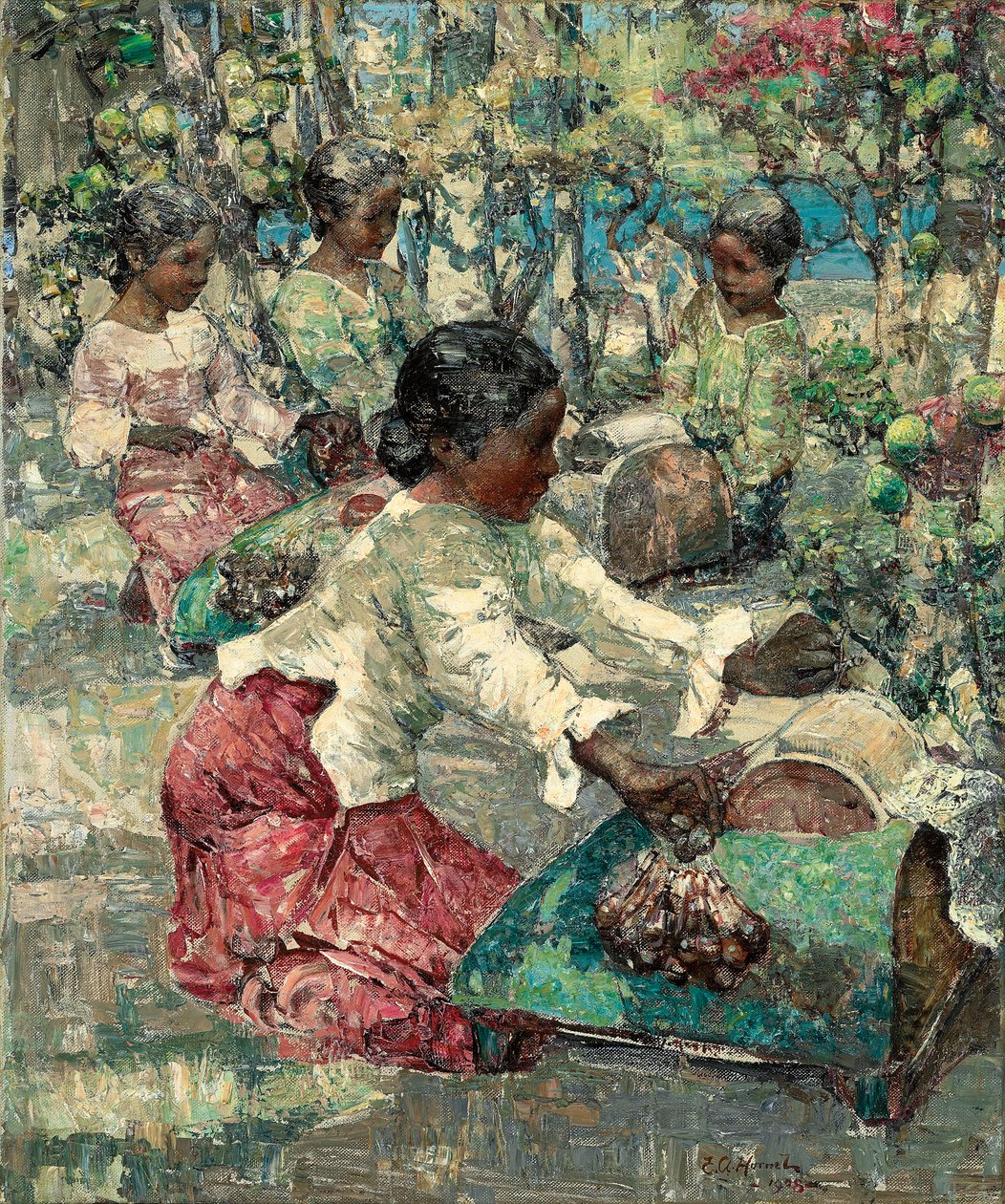 Burmalaiset pitsikoneet tekijältä Edward Atkinson Hornel