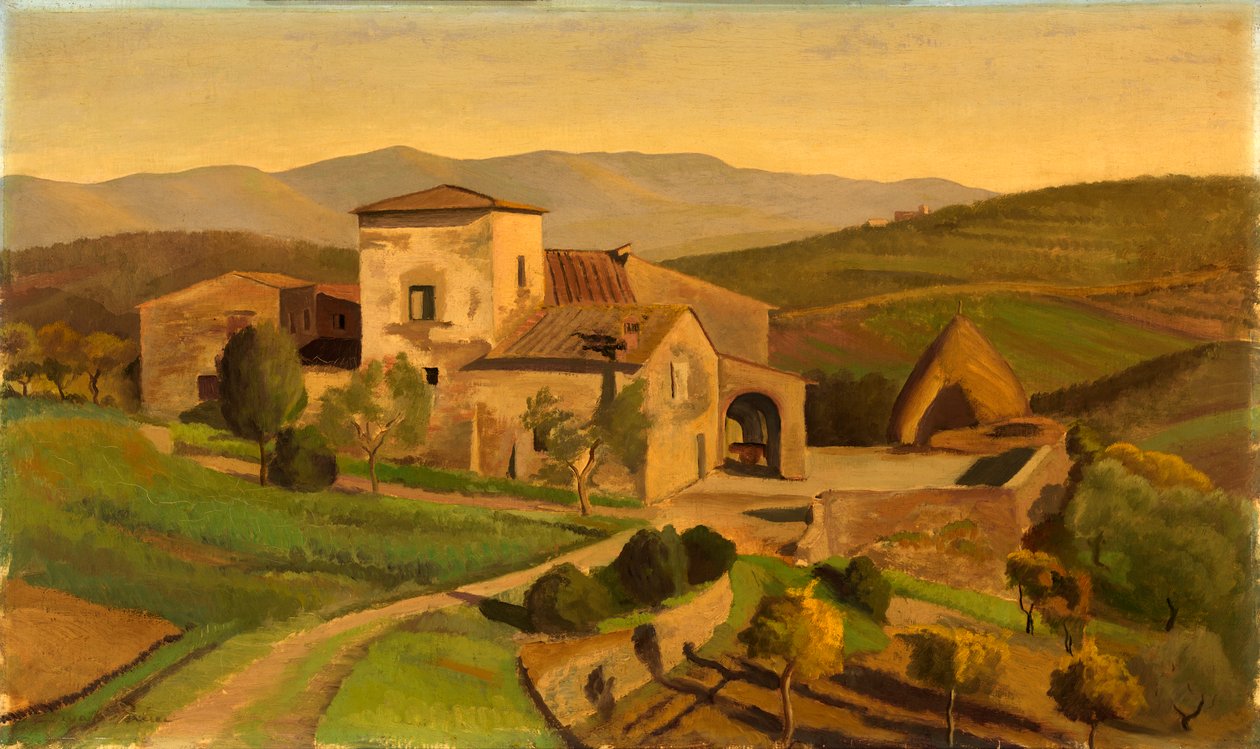 Toscanan maatila, n. 1926-1931. tekijältä Edward Bruce