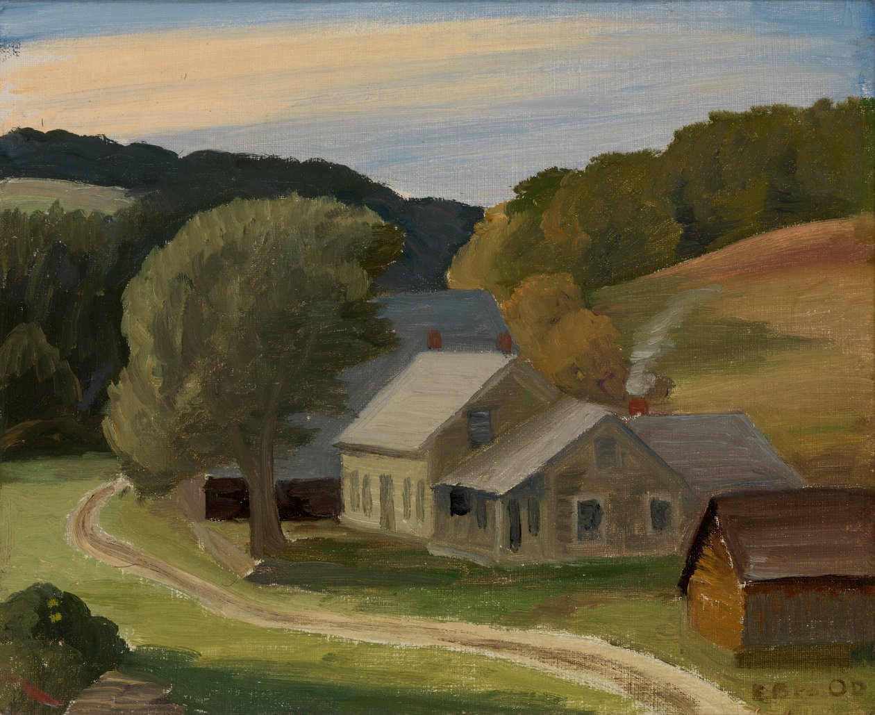 Maisema, n. 1934. tekijältä Edward Bruce