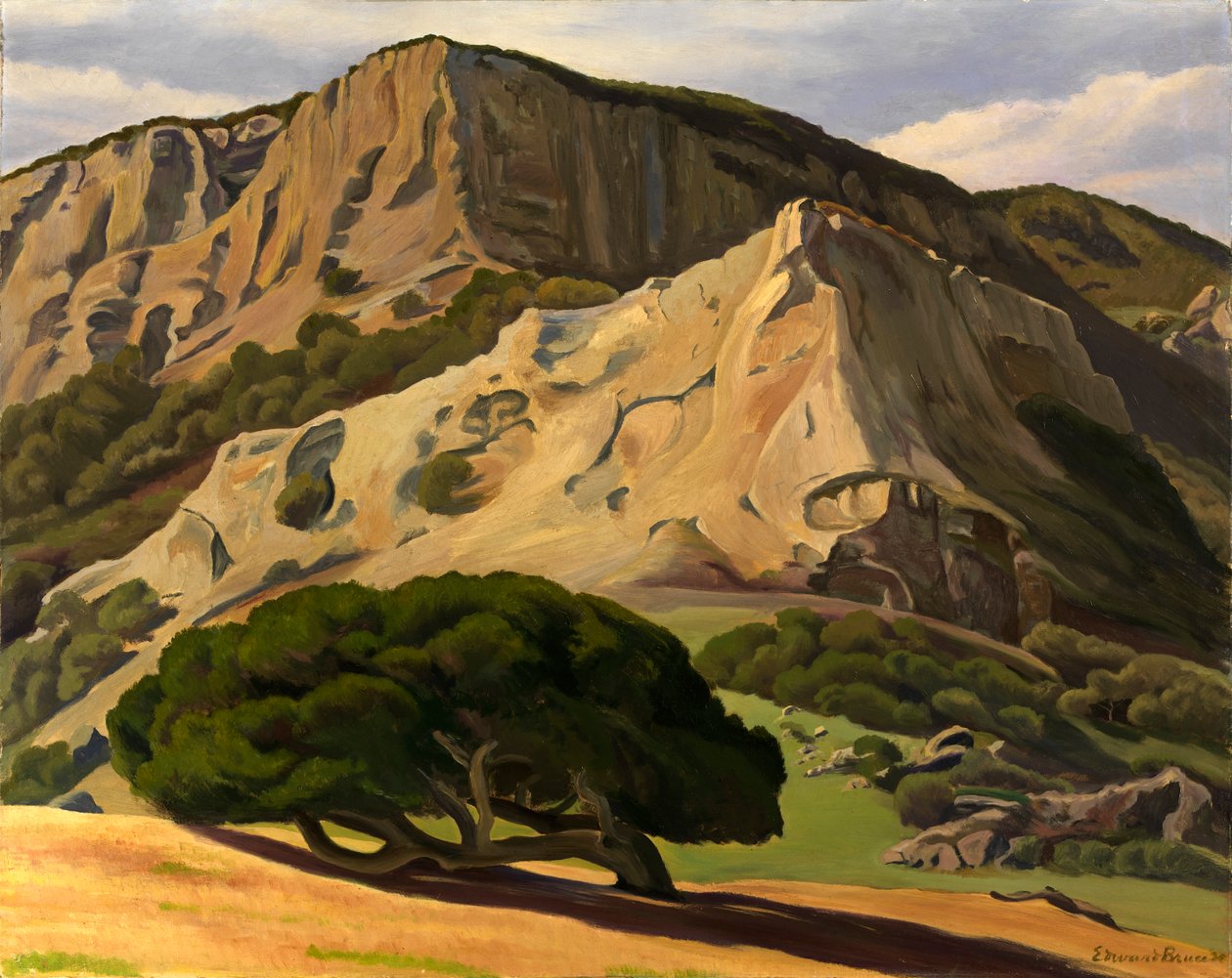 Oaks and Rocks - San Luis Obispo, 1930. tekijältä Edward Bruce