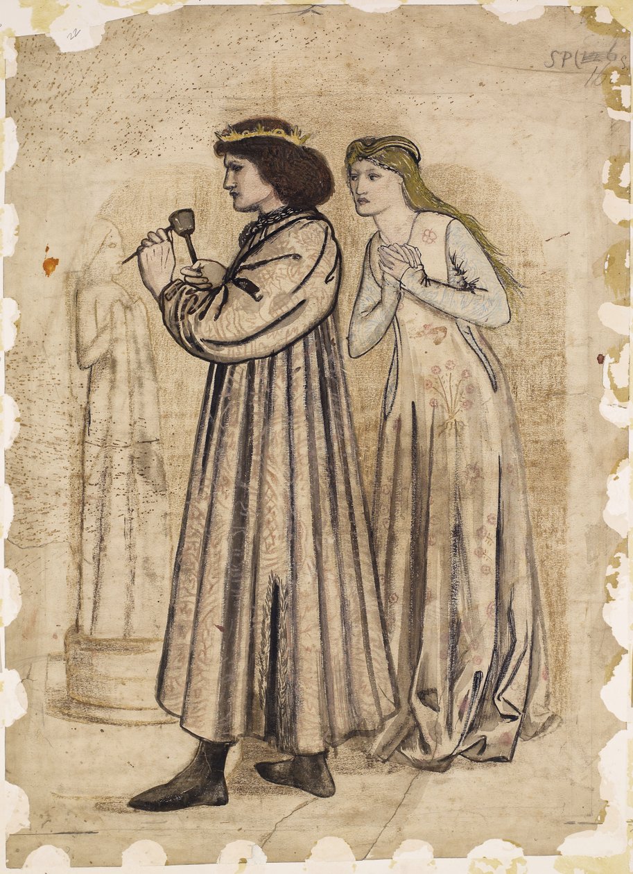 Kuningas Renén häämatka - veistos tekijältä Edward Burne Jones