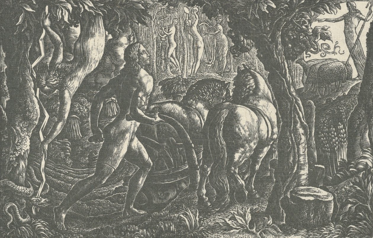 Kyntäjä, 1827. tekijältä Edward Calvert