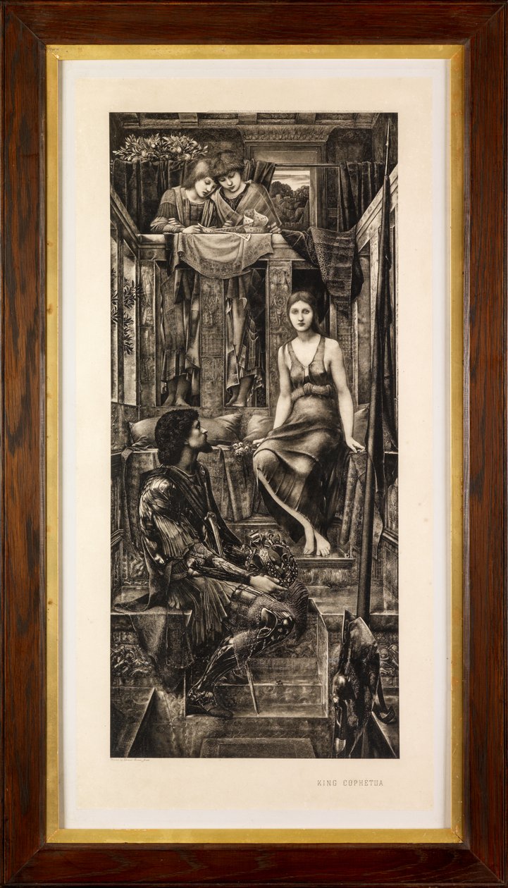 Kuningas Cophetua ja kerjäläinen (syväpaino) tekijältä Edward Burne Jones