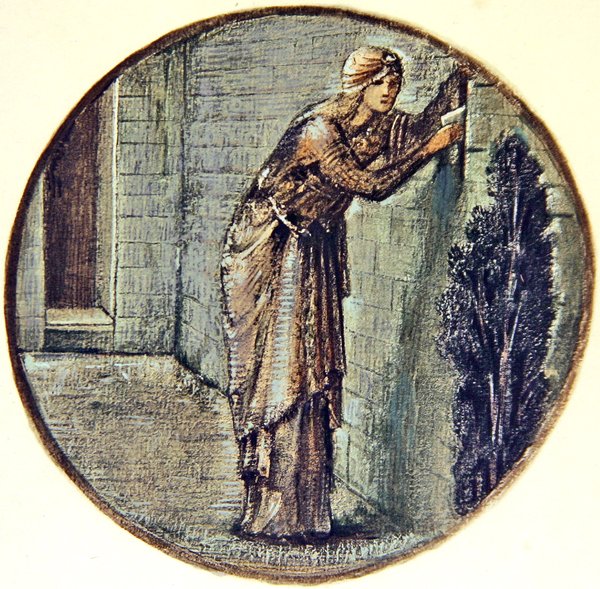Kukkakirja: XXIV. Wall Tryst tekijältä Edward Coley Burne Jones