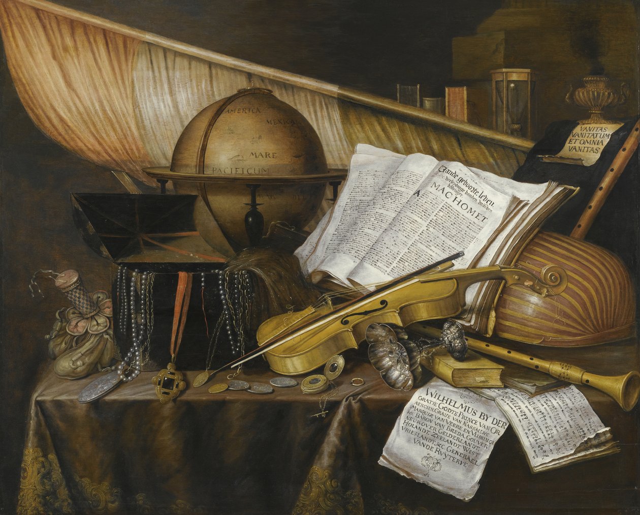 Vanity Still Life, 1632 tekijältä Edward Collier