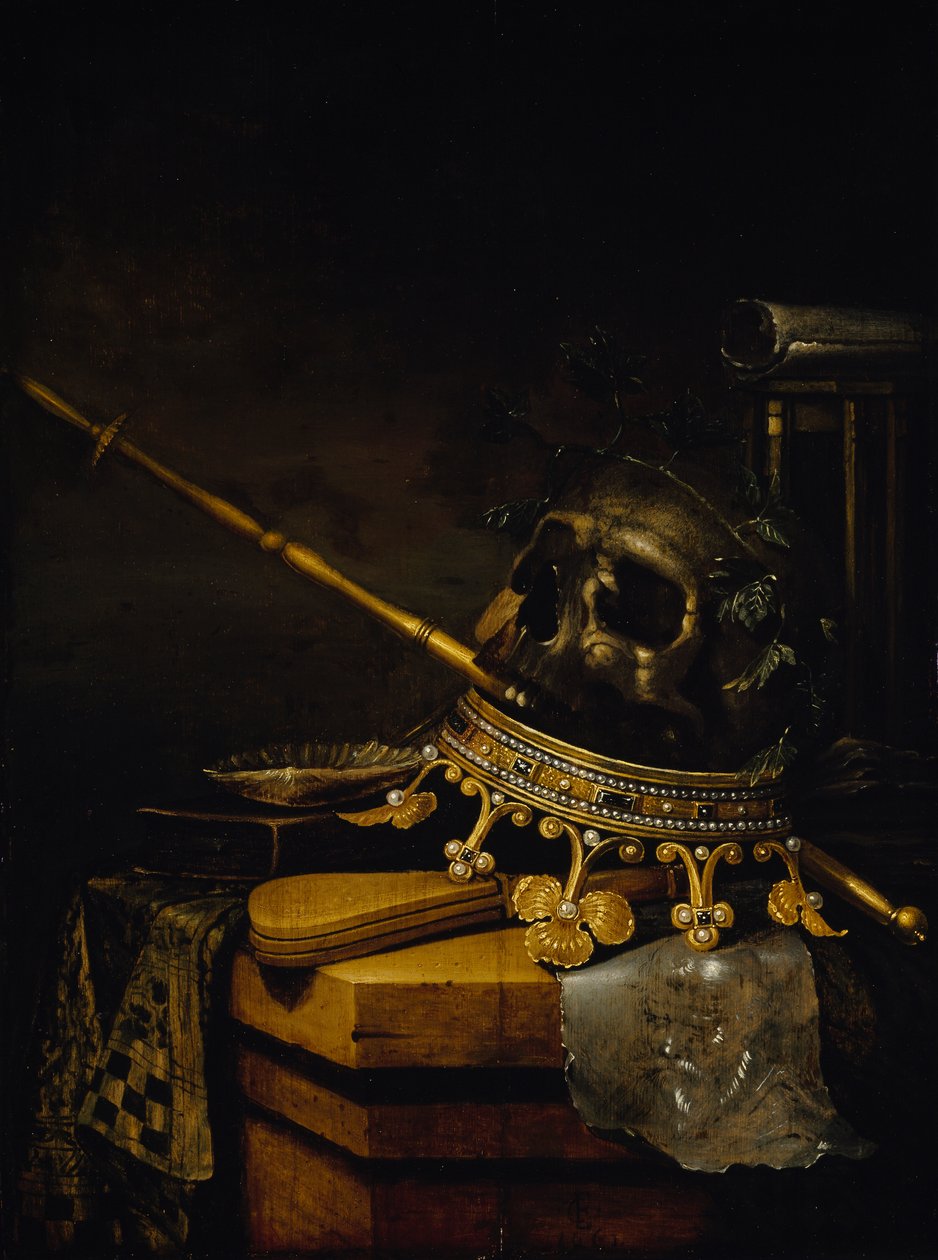 Vanity Still Life, 1661 tekijältä Edward Collier