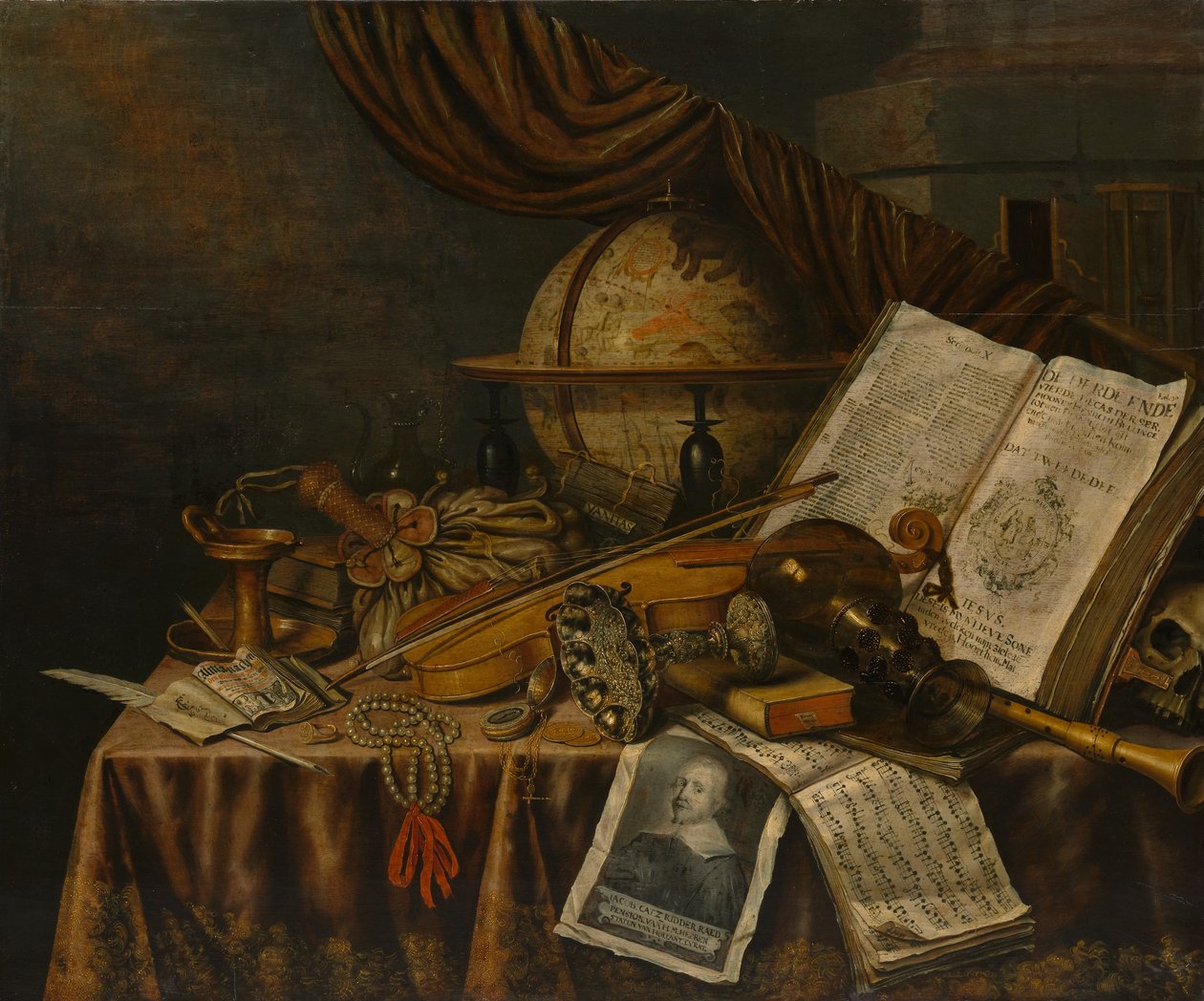 Vanity Still Life, 1662 tekijältä Edward Collier