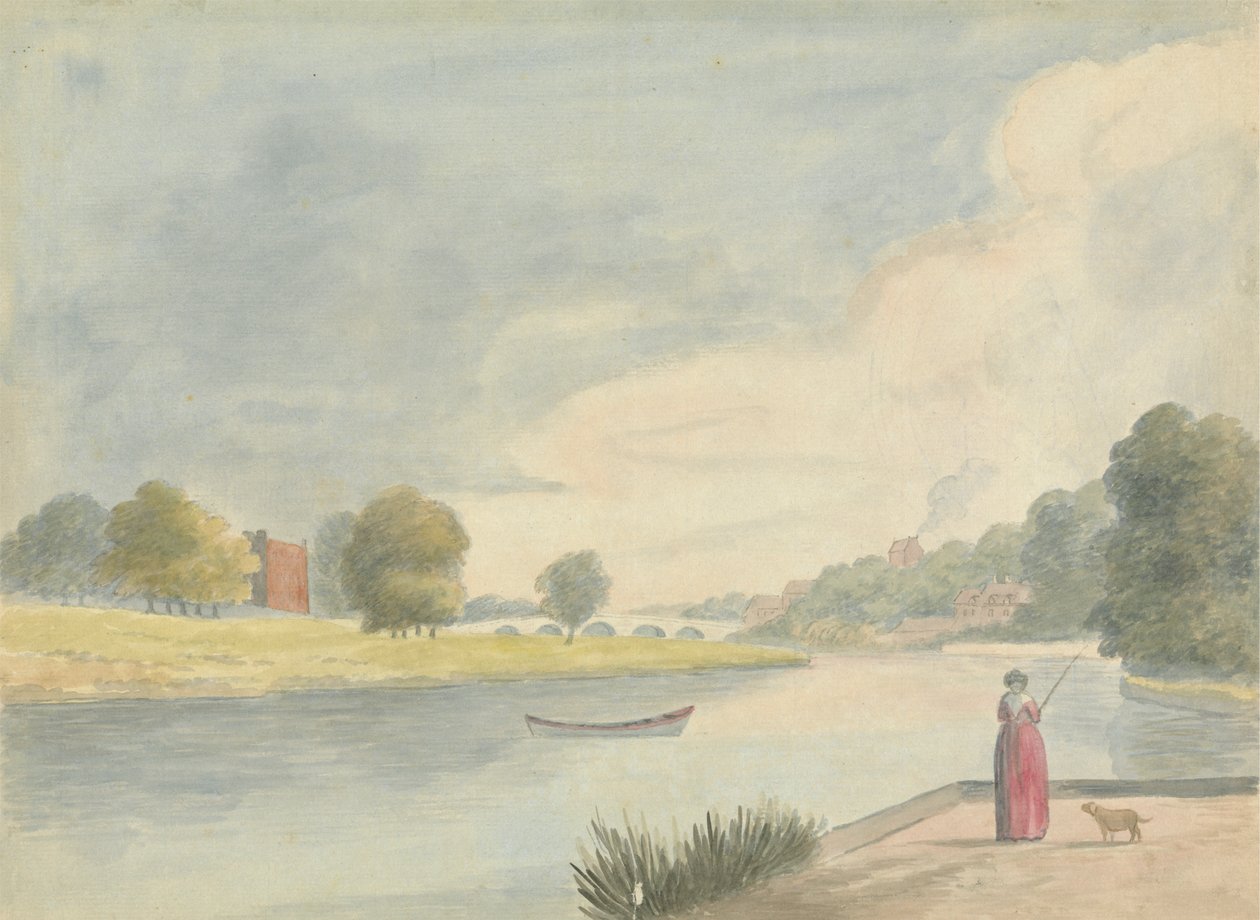 Nainen Kalastus tekijältä Edward Francis Burney