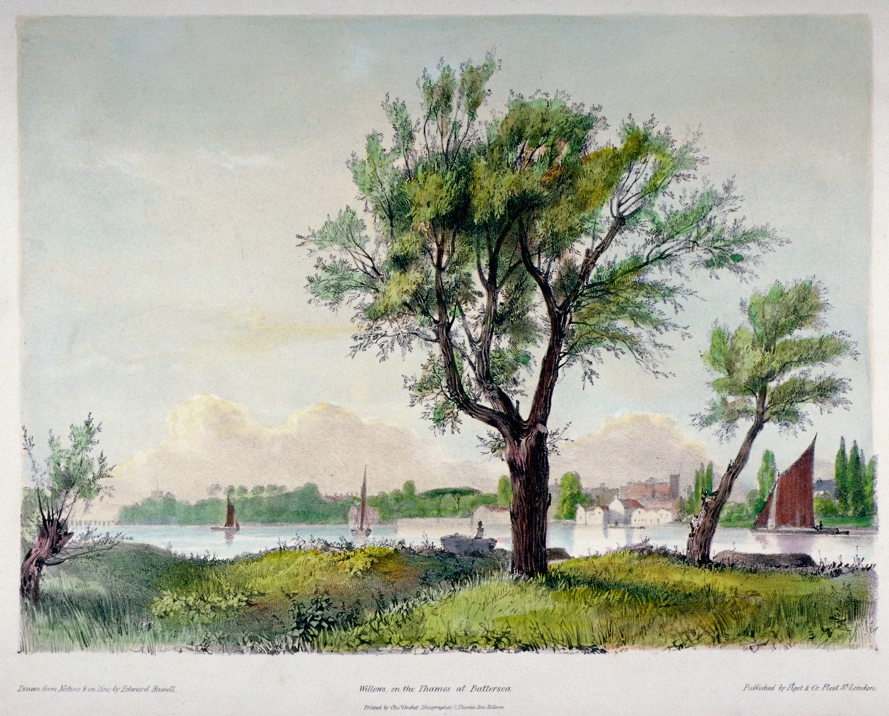 Battersea, Lontoo, 1840. tekijältä Edward Hassell